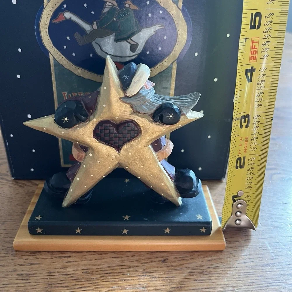 Williraye Studio Snowman Star Blue Bird Figurine 1998 Coyne's & Company WW2242